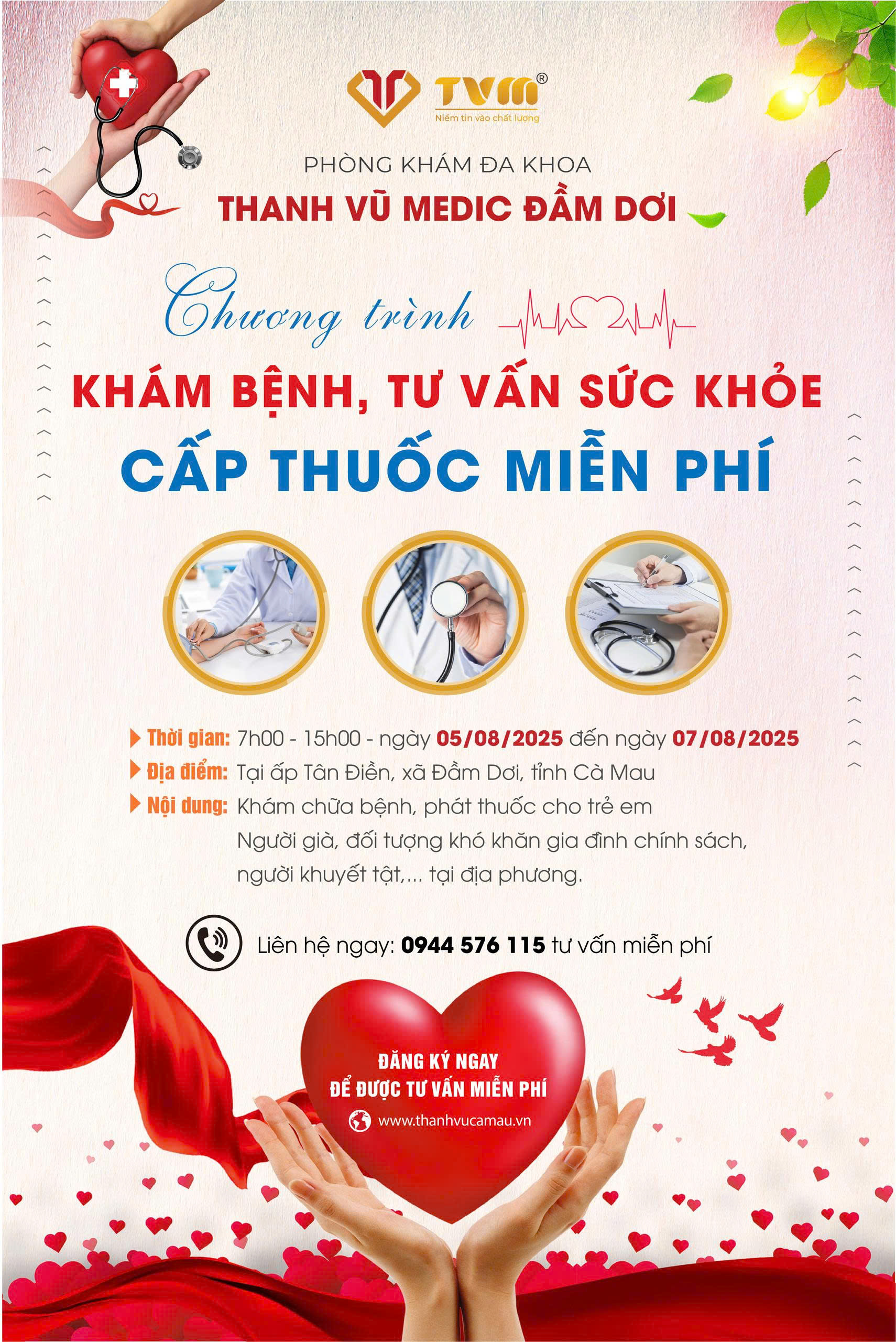 KHÁM BỆNH, TƯ VẤN & PHÁT THUỐC MIỄN PHÍ CHO BÀ CON NHÂN DÂN